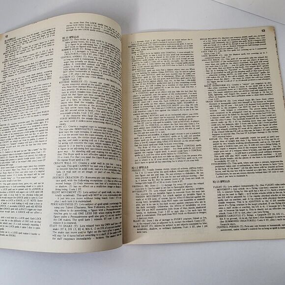 1980 ADVANCED WIZARD Designed by Steve Jackson (Metagaming) / THE FANTASY TRIP - Picture 4 of 4